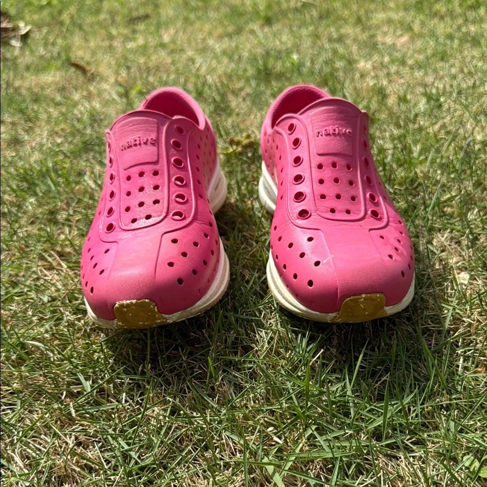 Native Sugarlite Kids Pink Slip-On Shoes